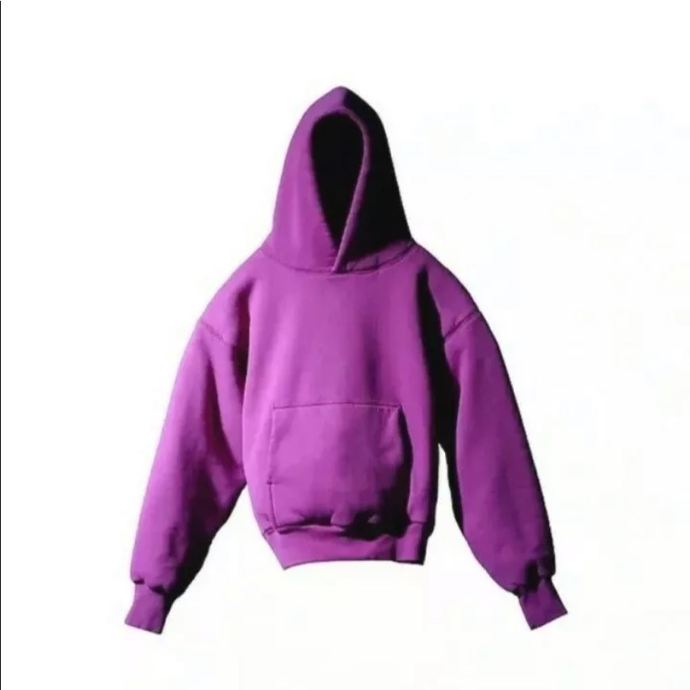 Yeezy x gap purple hoodie, adult medium
